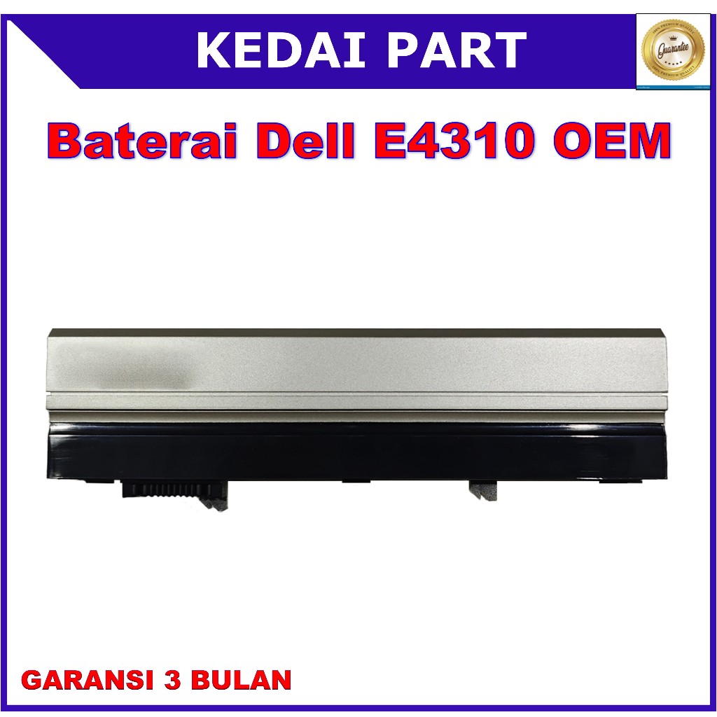 Baterai Dell Latitude E4310 FM332 0FX8X G805H YP463 Silver OEM