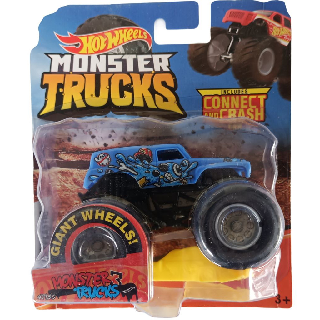 Hot Wheels Monster Trucks 2019 Green Plastic Grave Digger Stay Cool Ghosts