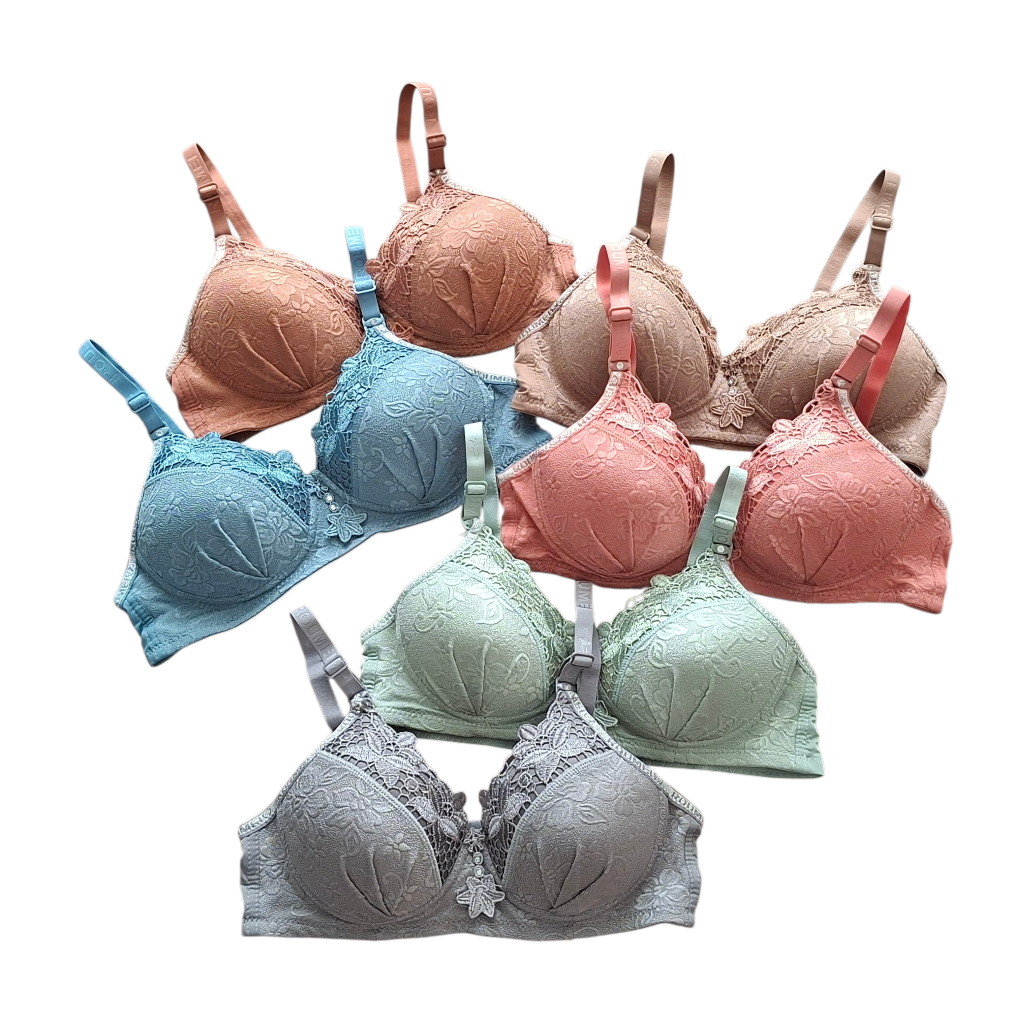 Bra Wanita Bh Busa Motif Brukat Cantik Ukuran 34-40