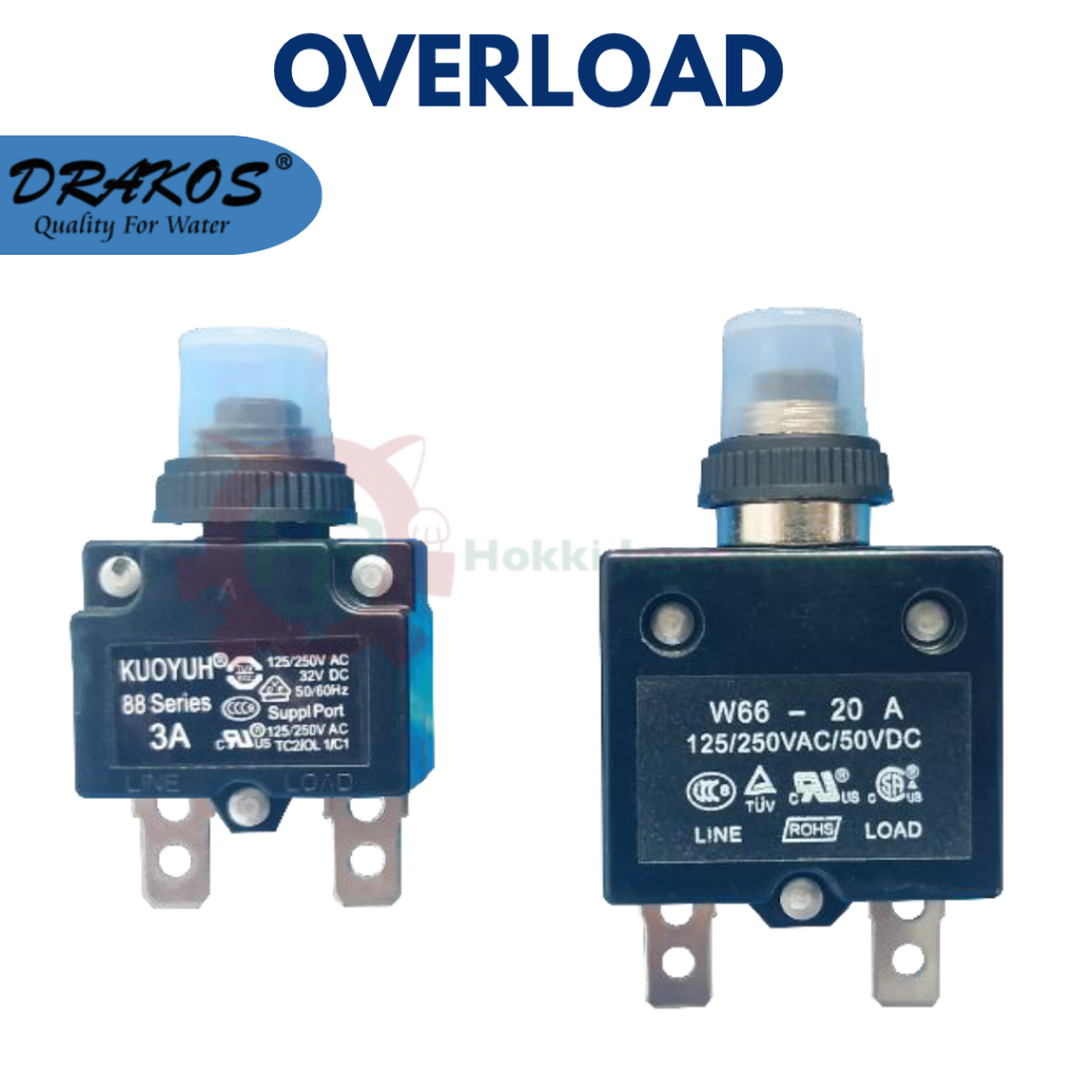 DRAKOS Overload 3A - 32A Sparepart Drakos