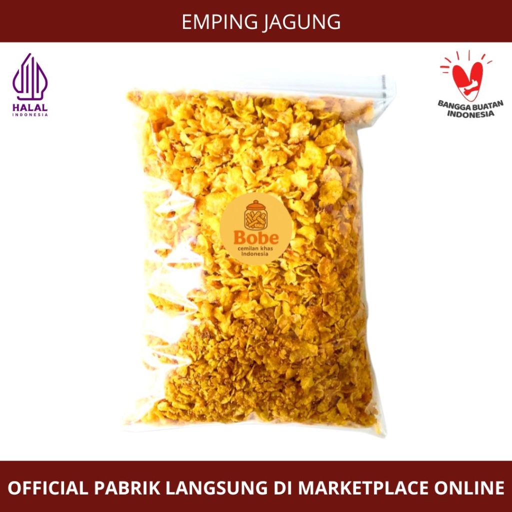 [Toko Kue Bobe] - Emping Jagung - Snack Kiloan