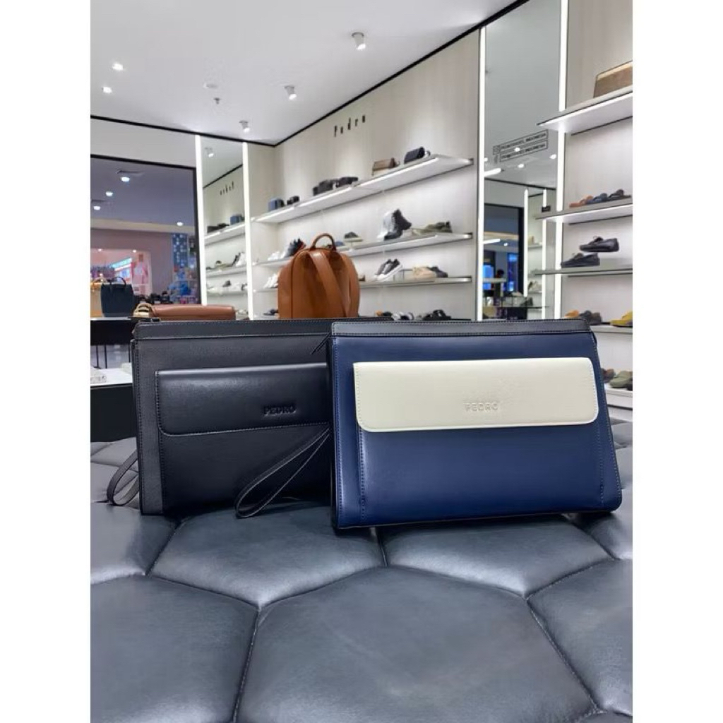 Tas pria clutch pedro original