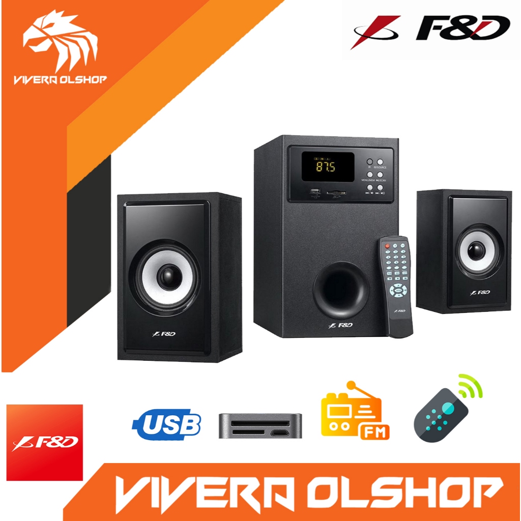 SPEAKER FENDA F&D A555U SUBWOOFER - SPEAKER AKTIF - SPEKAER AKTIF F&D FEEL THE DIFFRENT (no remote)