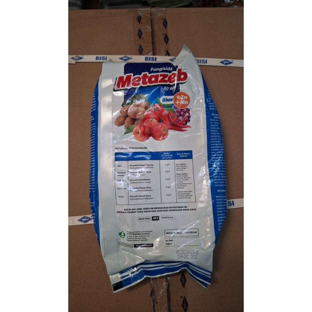 FUNGISIDA METAZEB 800 GRAM
