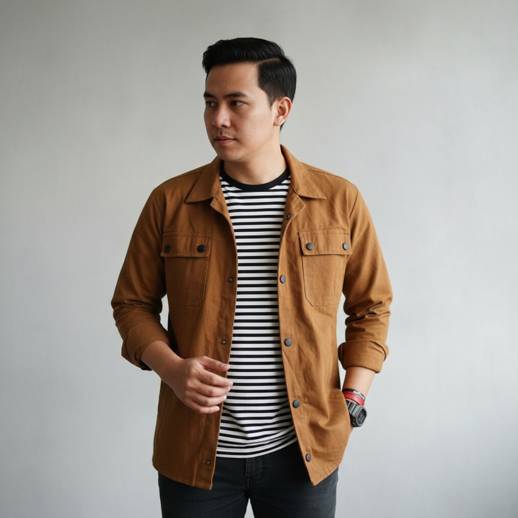 YANG LAGI HITS DICARI GAN Termurah Xman James Man Kemeja Pria Cowo Kantor Kasual Formal Lengan I.625