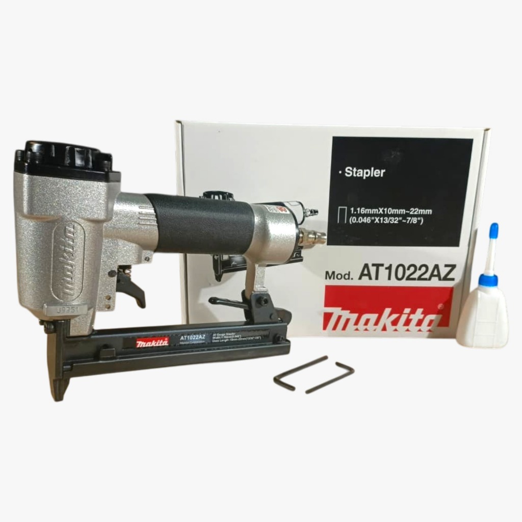 Makita Original Mesin Paku Tembak Angin MAKITA AT1022AZ  Air Stapler paku U interior pertukangan