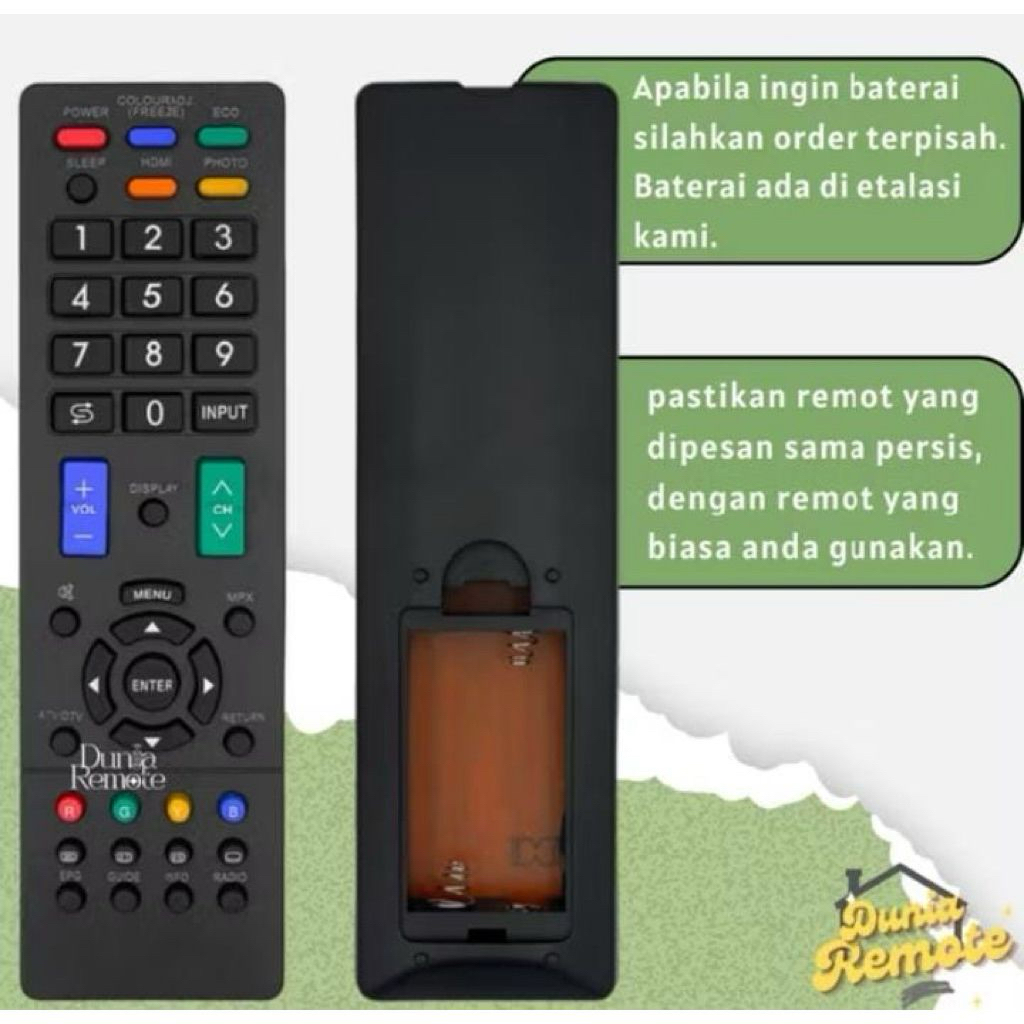REMOT TV SHARP LED