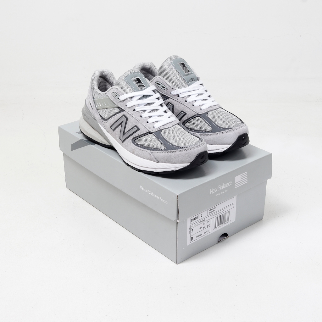 (SLKCK) Sepatu Sneakers New Balance M990GL5 V5 Grey - NB 990