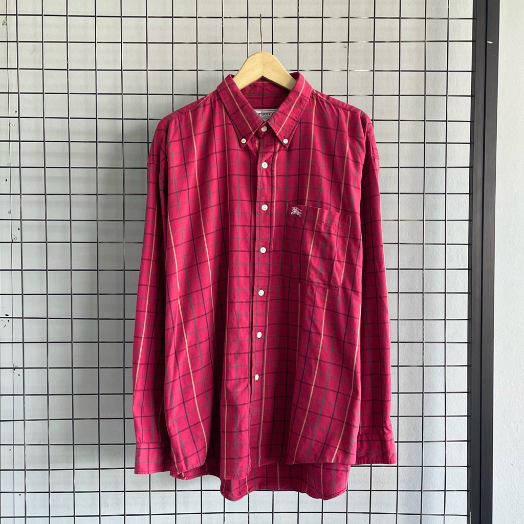 Burberry Plaid Shirt in Red / Kemeja Burberry