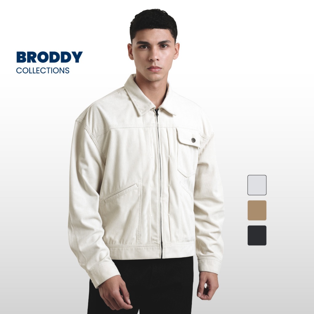 Emba Denim - Broddy Jaket Pria Corduroy Boxy Collection