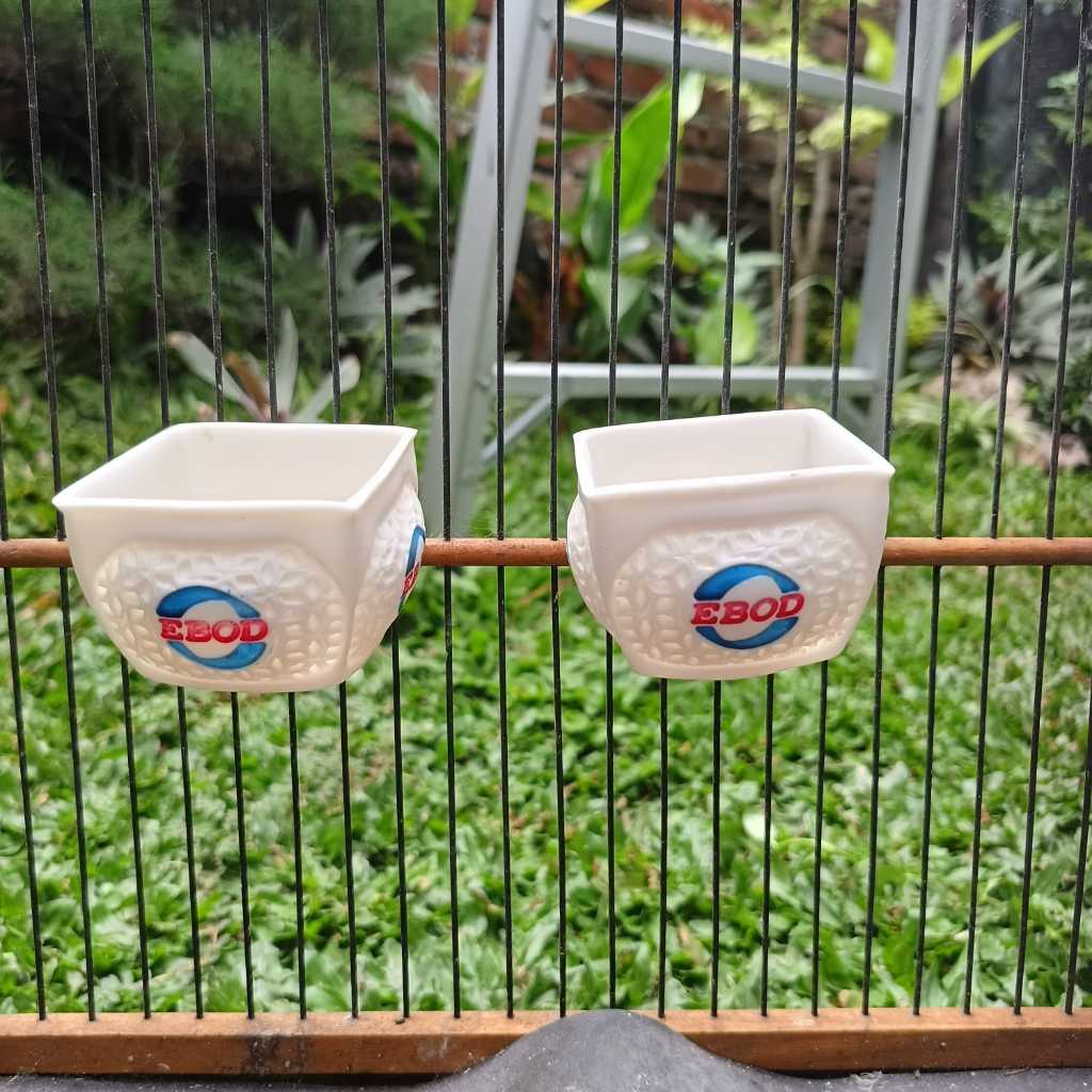 CEPUK EBOD JAYA ISI 2 BIJI CEPUK PAKAN DAN MINUM BURUNG MURAI CUICAK IJO KENARI DAN SEMUA BURUNG