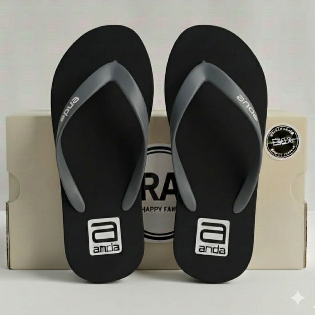 RA Sandal Jepit Pria Distro lokal Casual Terbaru Termurah Keren Viral Trend