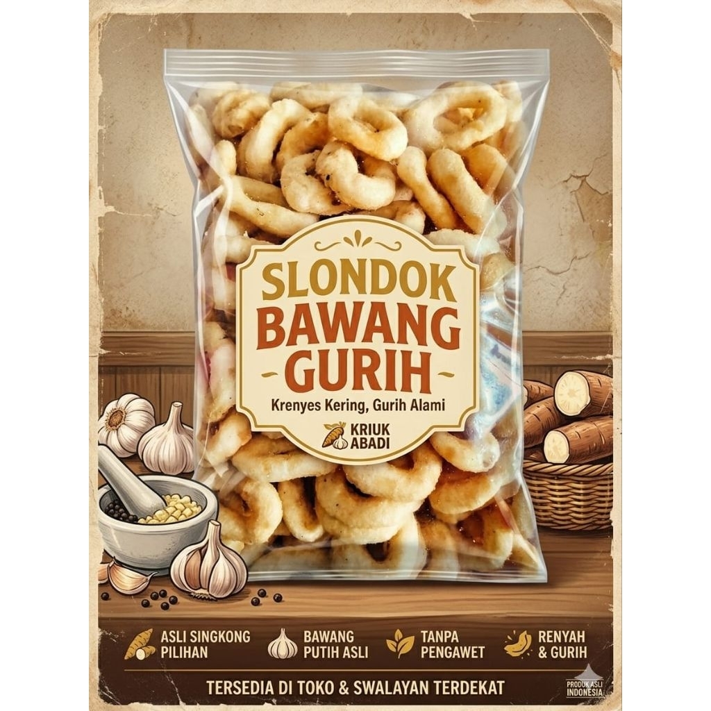 slondok bawang gurih