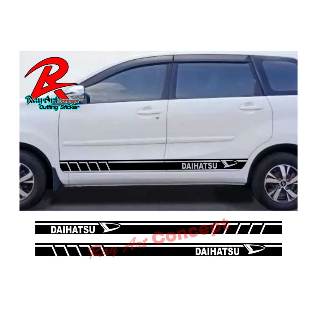 Stiker Cutting List Body Mobil DAIHATSU XENIA Stiker Mobil Elegant dan Sporty