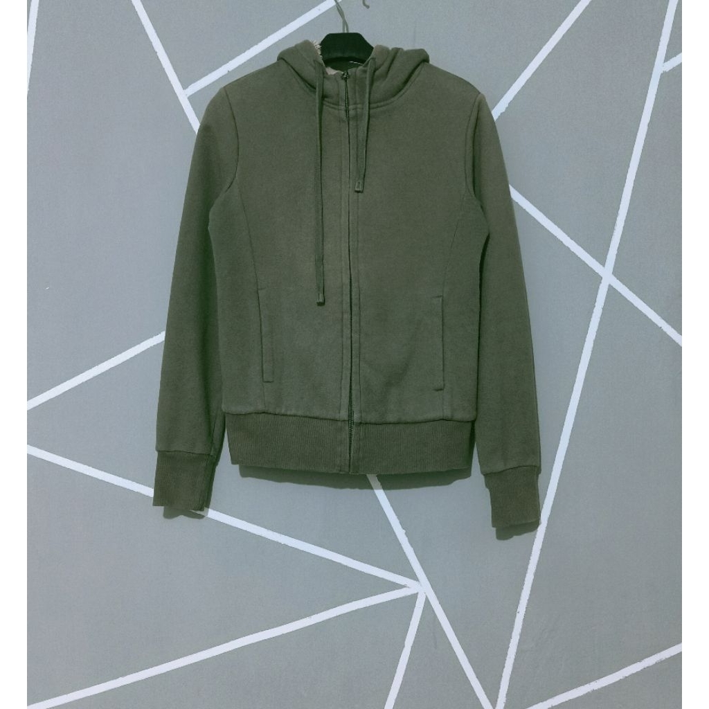 Zipper Hoodie UNIQLO Sherpa Original