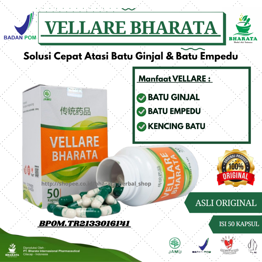 Obat Batu Ginjal - Obat Batu Empedu - Obat Memecah Batu Ginjal - Obat Kencing Batu - Vellare Bharata