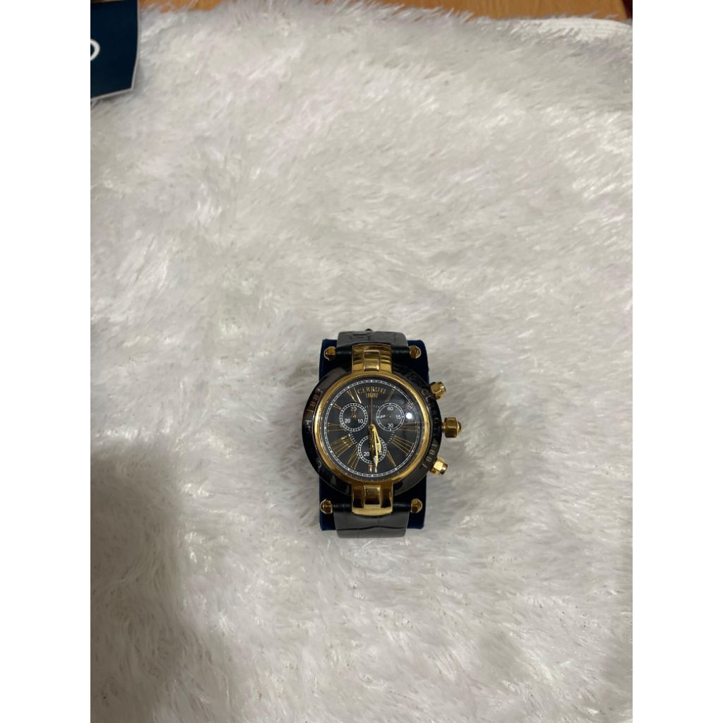 jam tangan pria second original cerruti 1881
