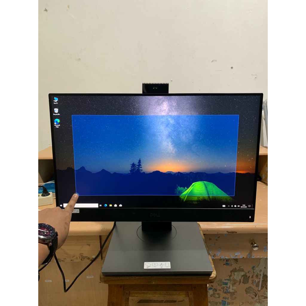 Pc Aio Dell Optiplex 7480 Intel Core I7-10700 Ram 8GB SSD 256GB Layar 24 Inch Touchscreen