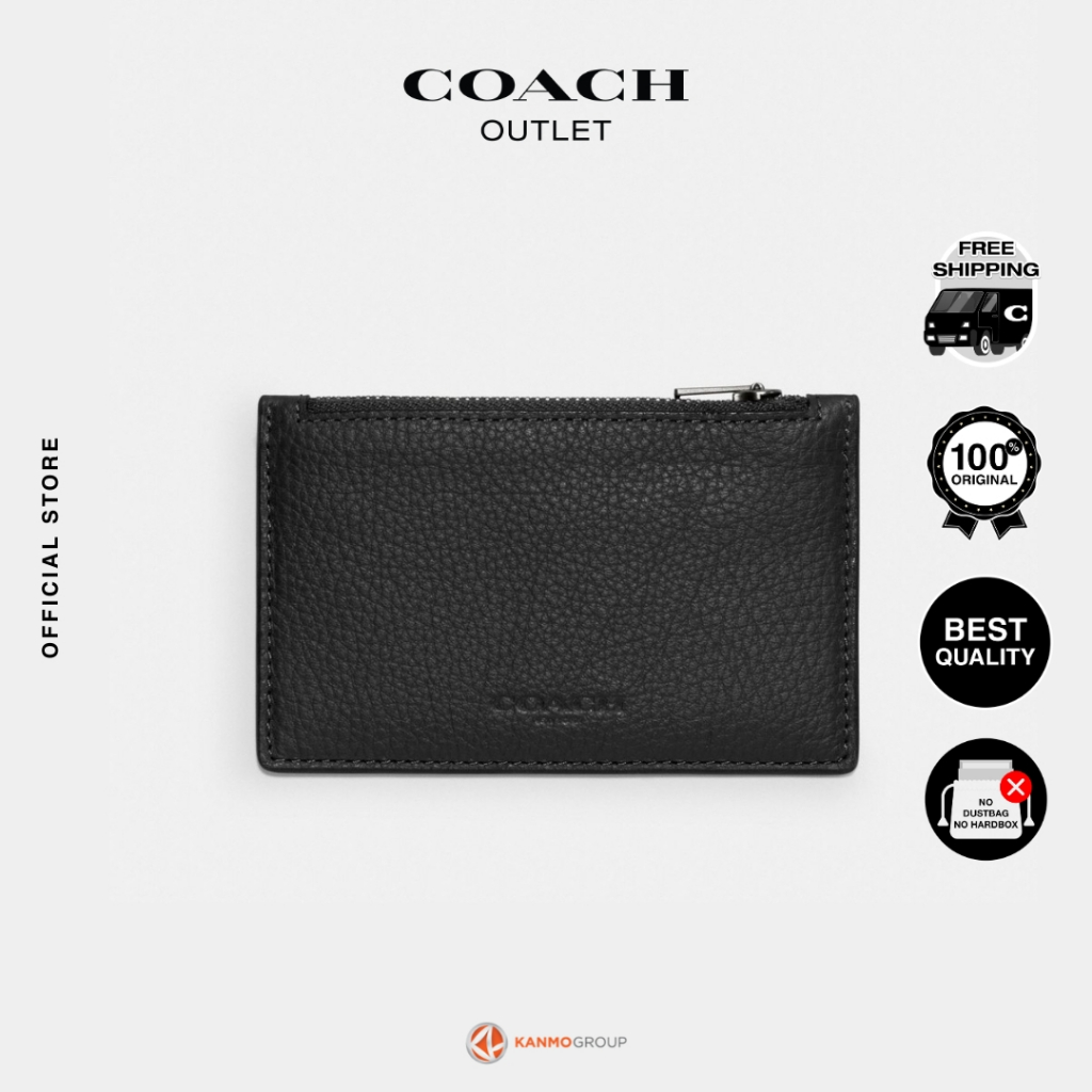 Coach Zip Card Case - Dompet Kartu Pria
