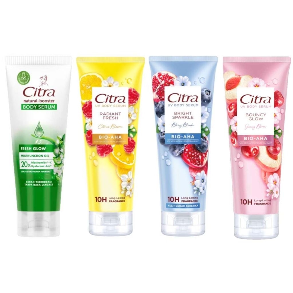Citra Natural Booster Body Serum lotion citrus blossom berry blush aloe vera gel bouncy glow