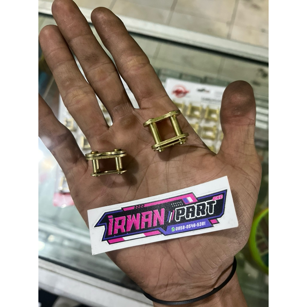 SAMBUNGAN RANTAI SSS/TK WILWOOD JAPAN GOLD 415H & 428H