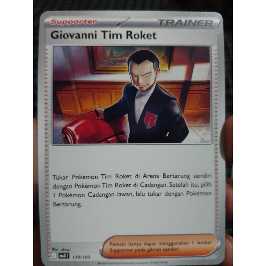 Giovanni Tim Roket 178/193 ma3 - Pokemon TCG Indonesia