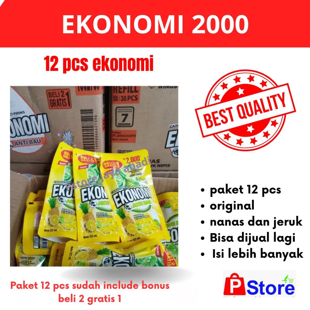 12 pcs sabun cuci piring ekonomi 2000 | sabun cuci piring ekonomi 2000 murah | 1 lusin sabun ekonomi