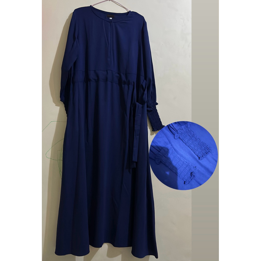 Preloved Abaya Gamis Navy by Shakira Syari
