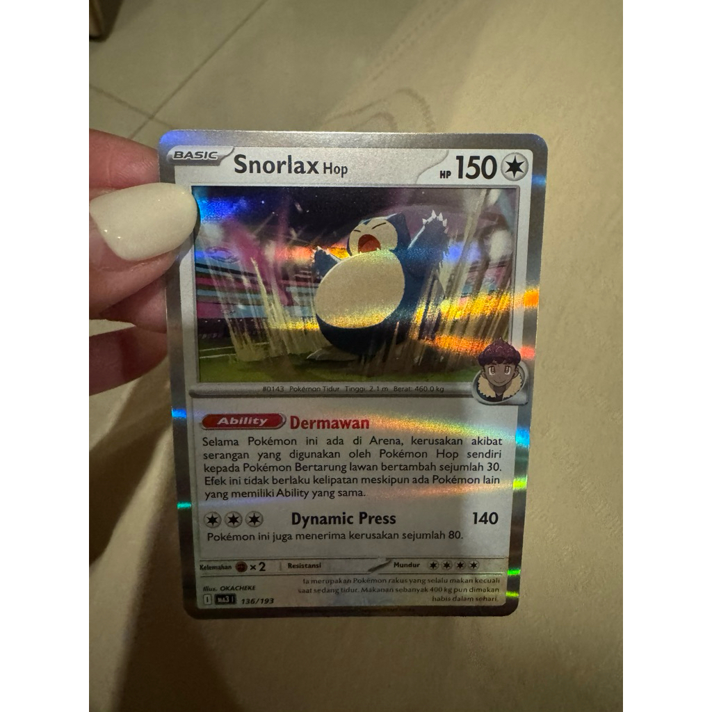 pokemona card tcg snorlax vmax indonesia
