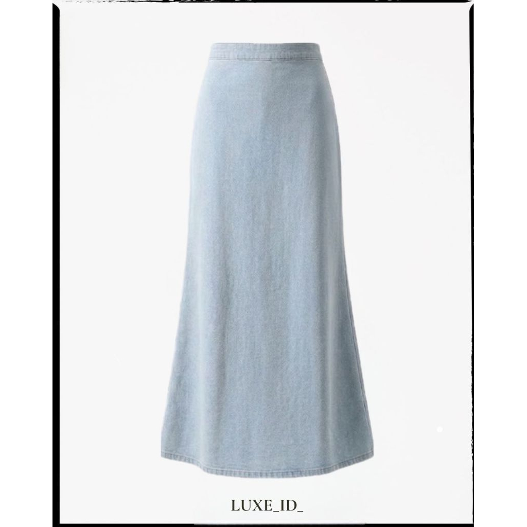 LUXE_ID_ Molly Skirt Denim | Skirt Denim | Rok Wanita | Bawahan Denim | Rok Formal | Skirt Casual | 