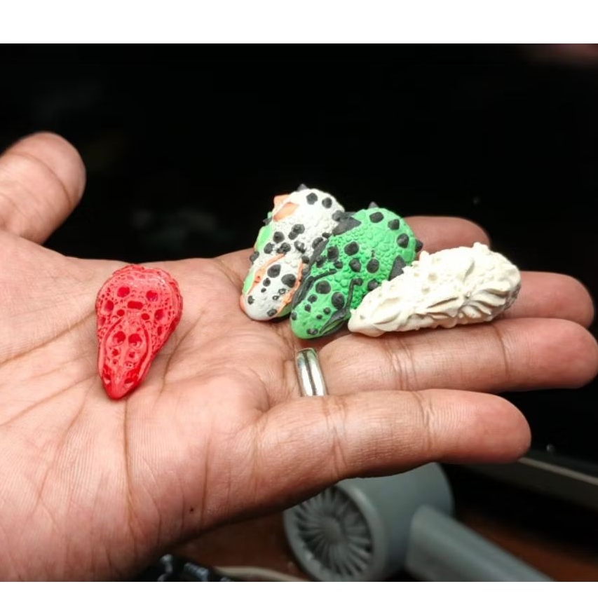 Cetakan Molding Soft Frog 3D Monster Frog C Umpan Pancing Ukuran 3 cm Dan 4 cm