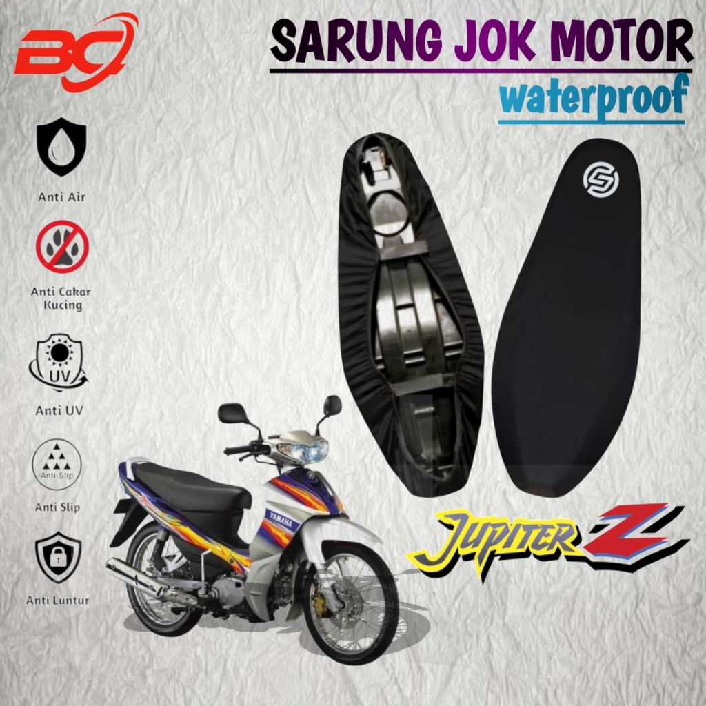 sarung jok motor waterproof JUPITER Z,JUPITER Z OLD,cover jok motor anti slip, anti cakar kucing, pe