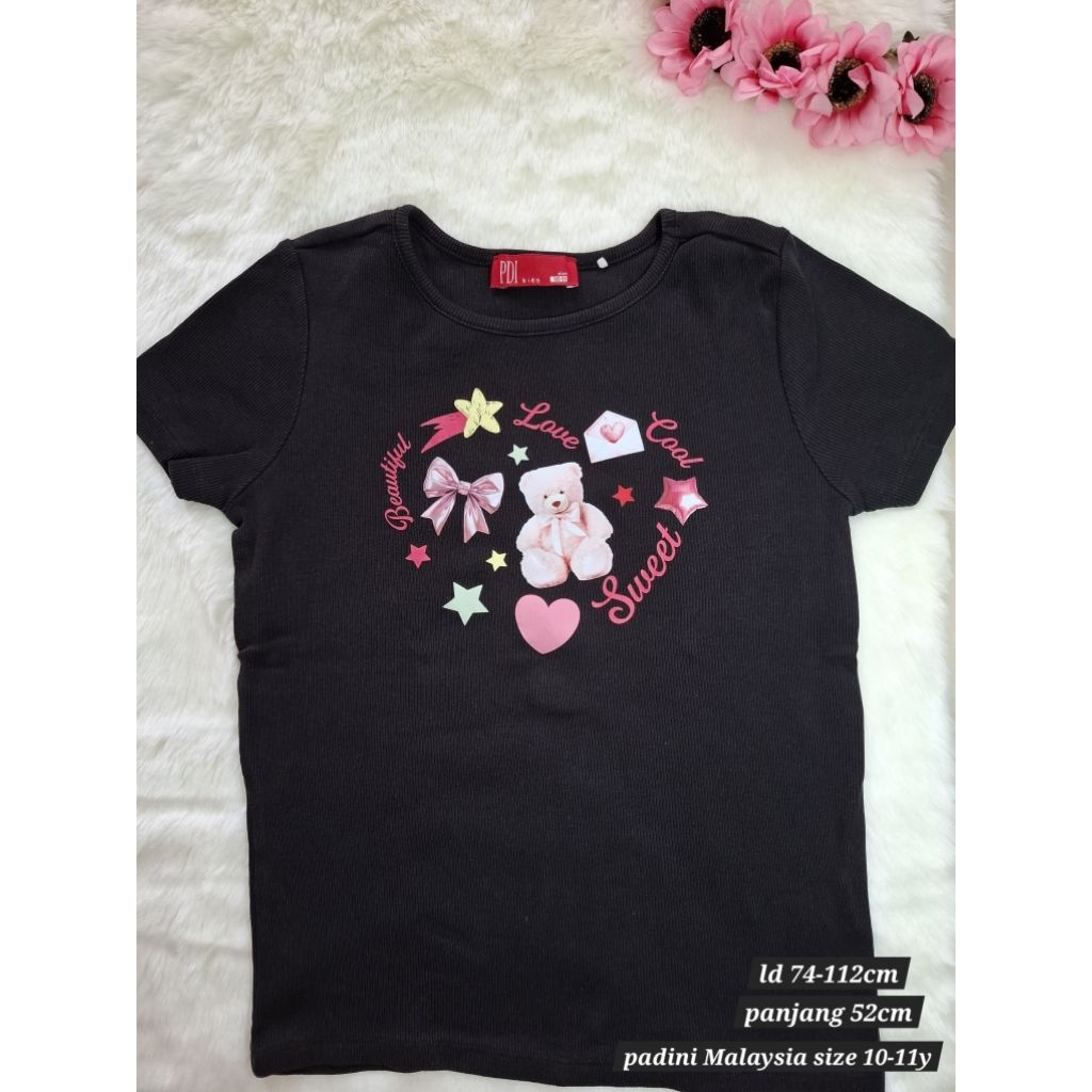 top atasan anak perempuan padini malaysia ori. preloved like new. 10-11y