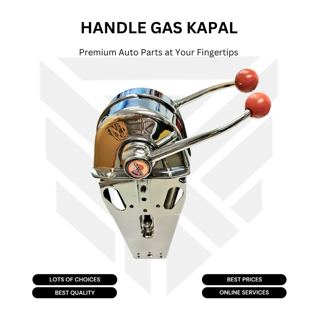 Handle gas kapal / remote kapal MT3 TWIN 2 mesin / Double engine