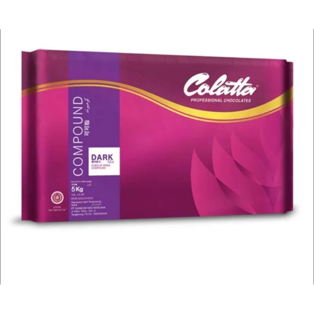 Colatta Dark Compound Chocolate 5kg / Colatta Dark Cokelat