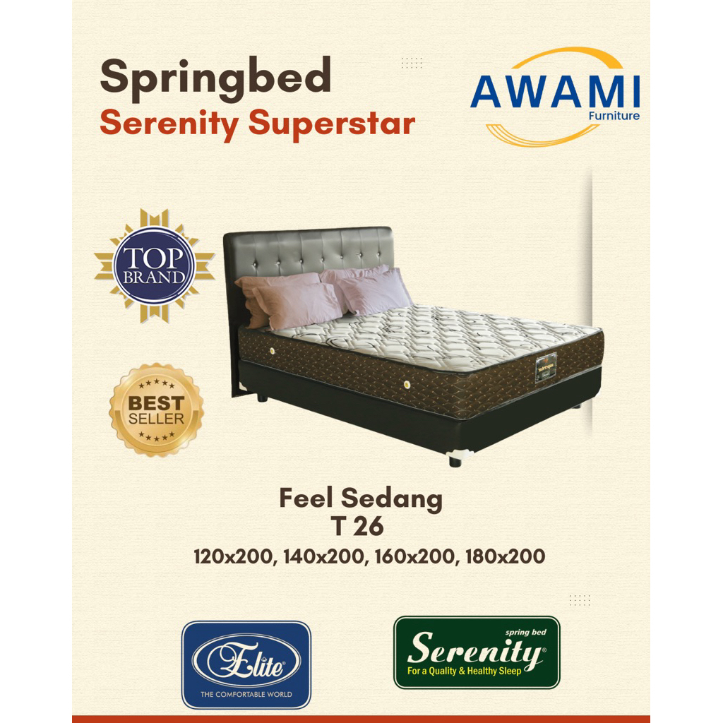 Springbed Elit Serenity Superstar 120,160,180