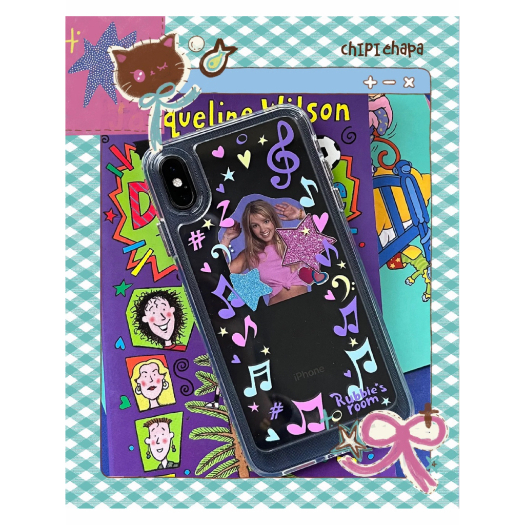 CHIPI CHAPA Rubbies Room Transparent Music iPhone Case – Y2K Aesthetic Clear Cover