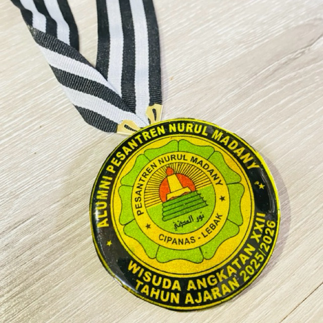 MEDALI PLAT BESI STAINLESS RESIN - MENDALI WISUDA CUSTOM RESIN LYCAL 1011