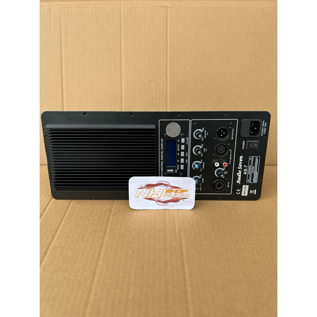 Kit Speaker Aktif Monitor Audio Seven AS7 As-7 MP3 USB Bluetooth Ukuran 38x16 cm 1000Watt Class H Ba