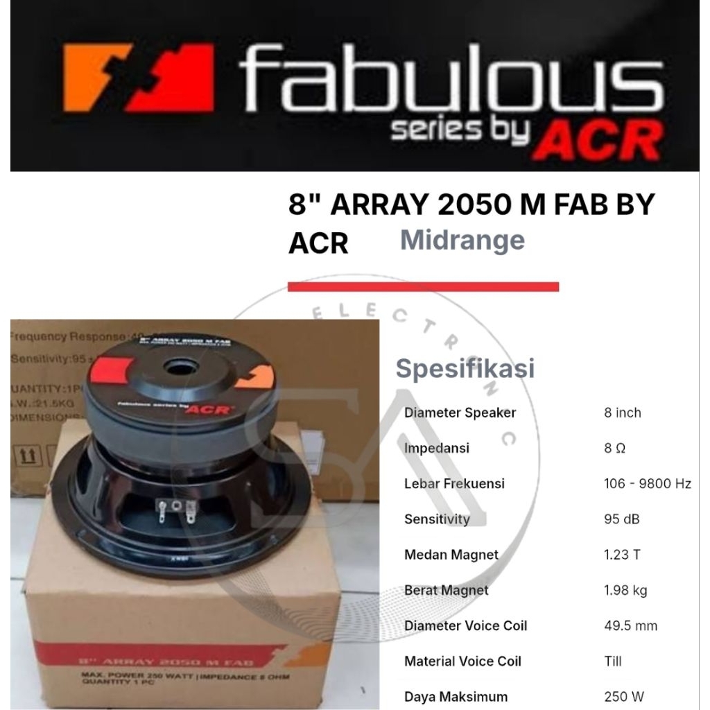 Surya Agung ACR Fabulous 8inch ARRAY 2050