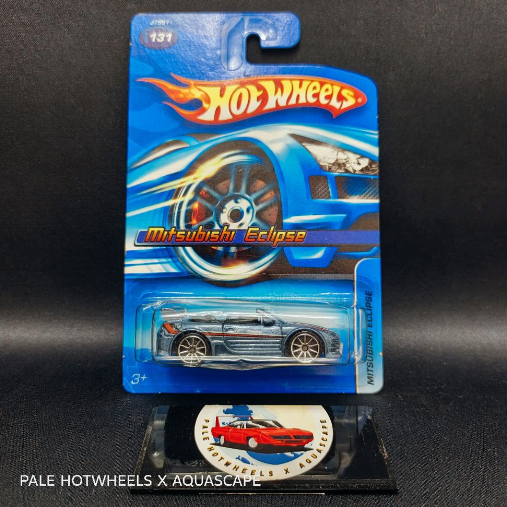 HOTWHEELS MITSUBISHI ECLIPSE SPYDER BLUE CARD RARE
