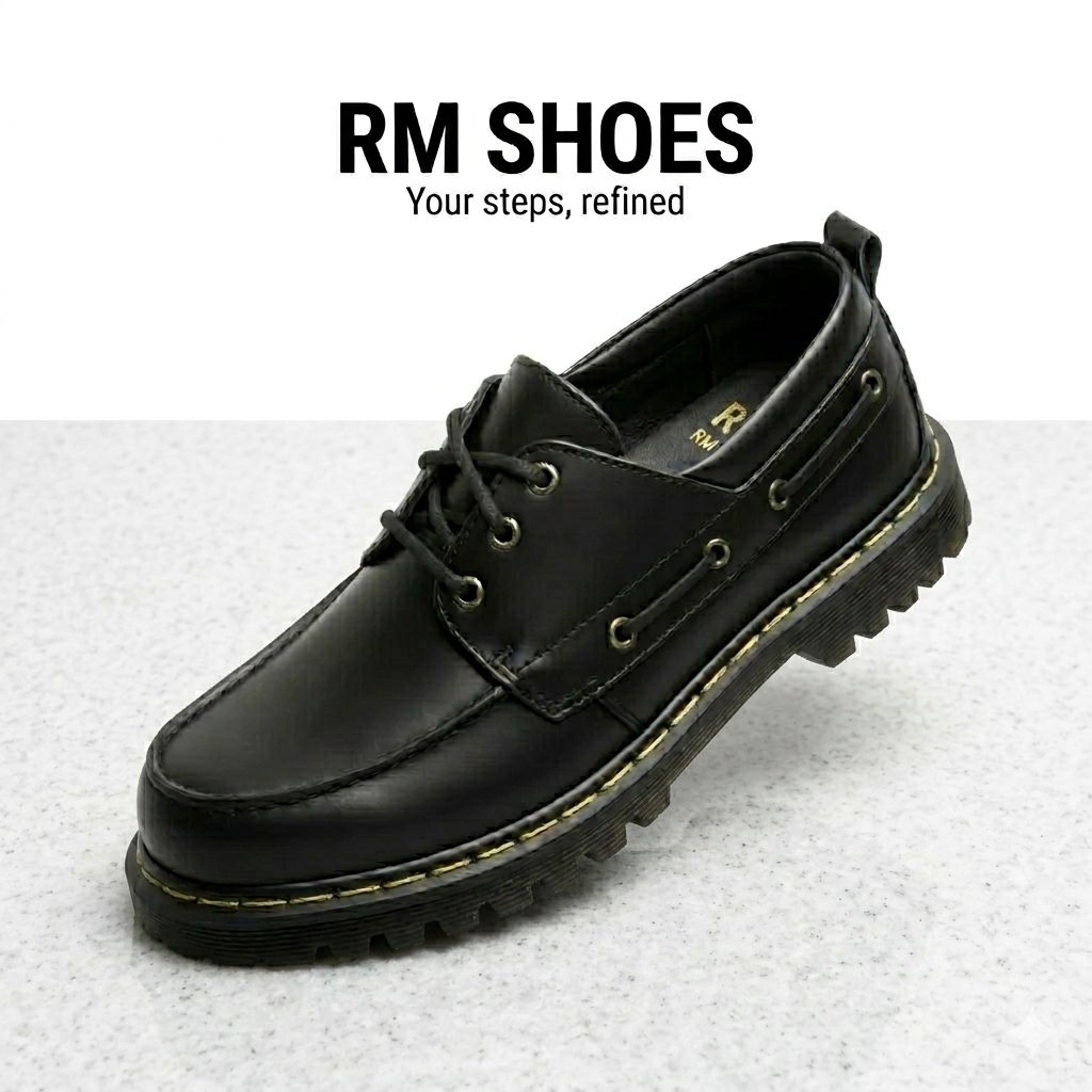 RM Shoes Sepatu Formal Pria Low Boots Kulit Hitam l aitachy