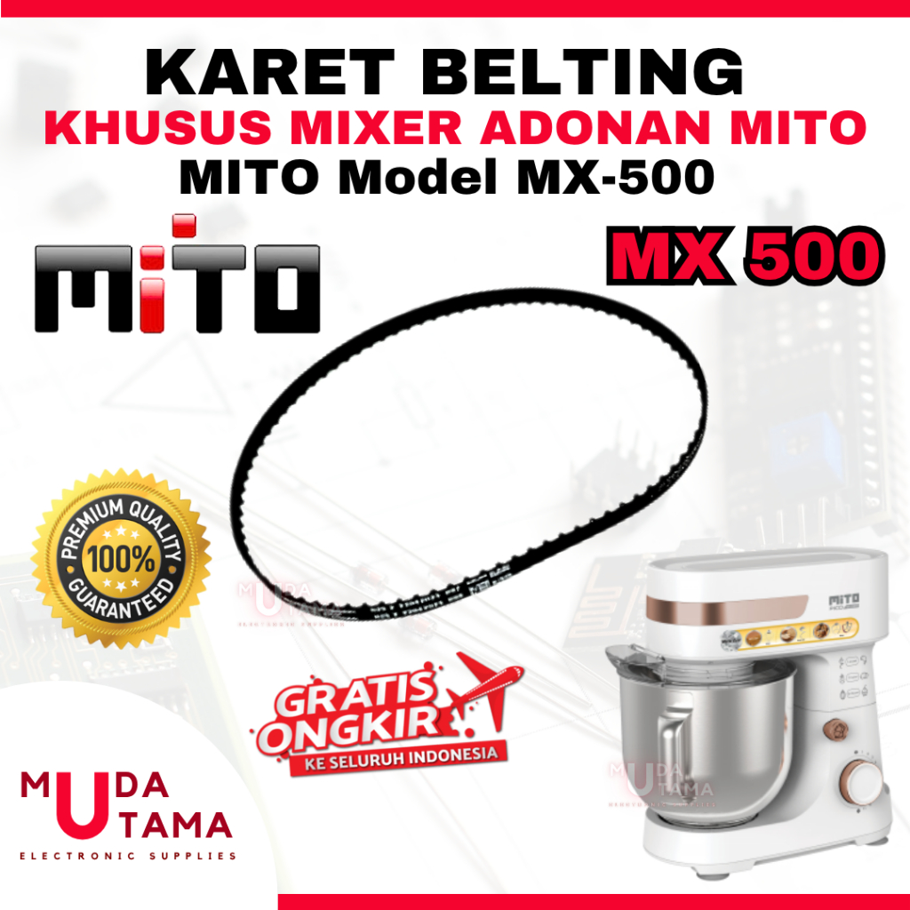 KARET MIXER MITO MX 500 - BELTING MIXER MITO MX500 - VANBELT MIXER MITO MX 500 - KARET BELT MIXER MI