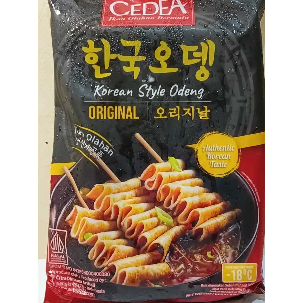 Cedea Odeng Original Korean - Fish Cake Tusuk Halal untuk Steamboat/Korean Street Food