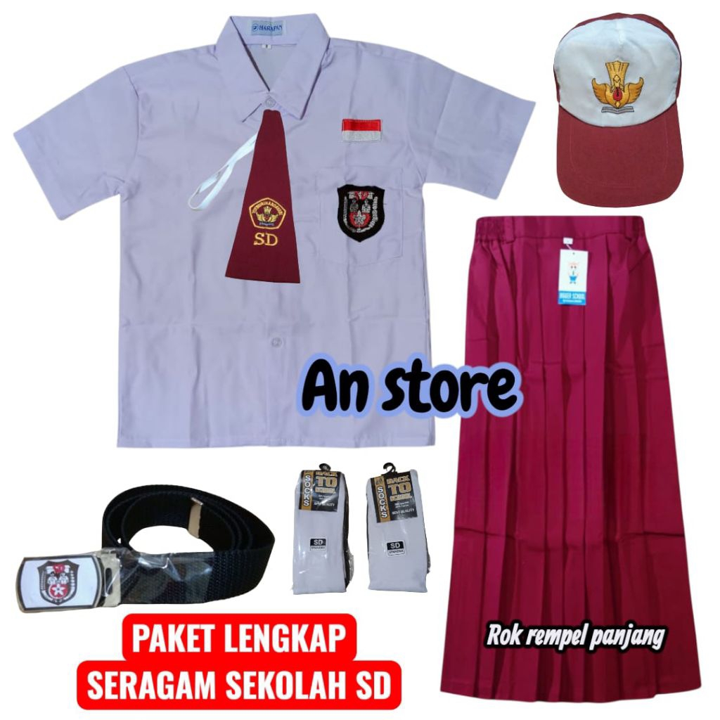 Seragam sd perempuan,Seragam sekolah sd perempuan,Rok anak sd perempuan