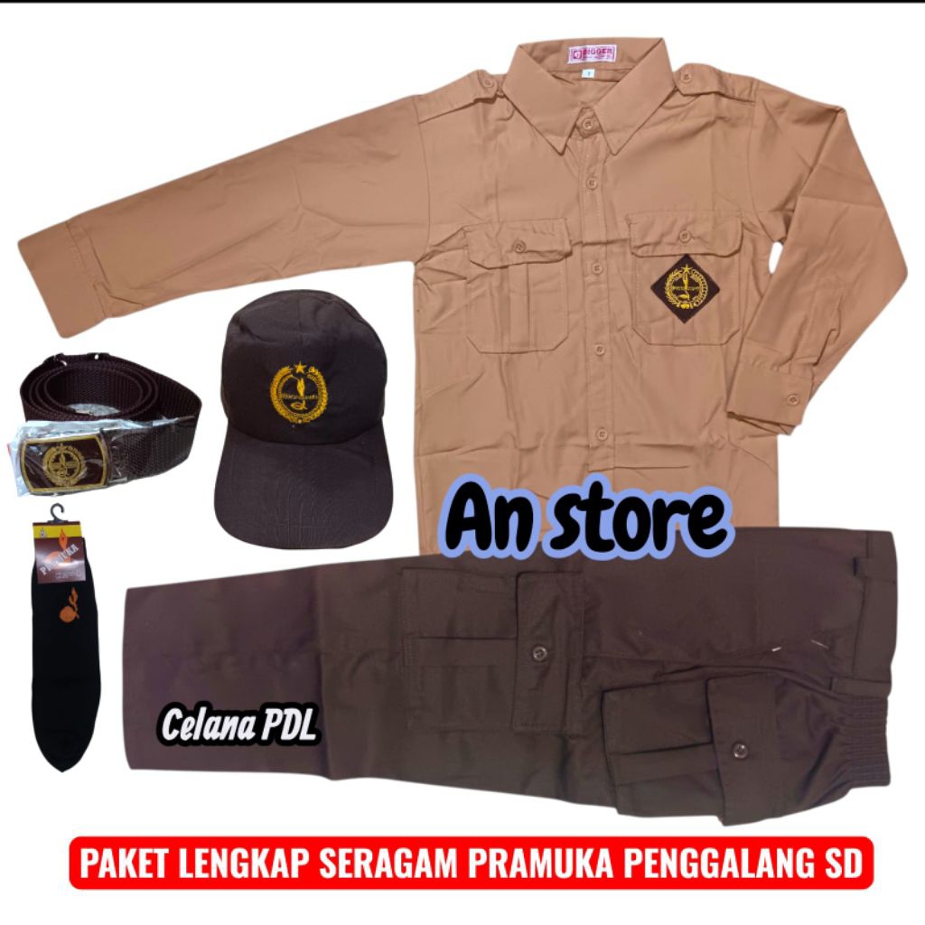 Seragam pramuka penggalang sd laki laki,Celana pramuka PDL sd laki laki,Baju pramuka  Penggalang sd