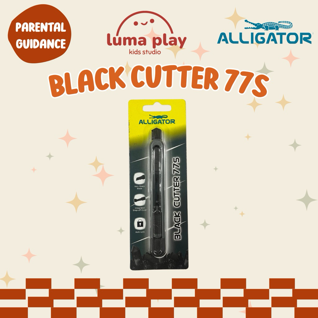 LUMAPLAY - Alligator Black Cutter 77s | Alligator Cutter 77s Hitam | Alligator Pisau Serbaguna | All