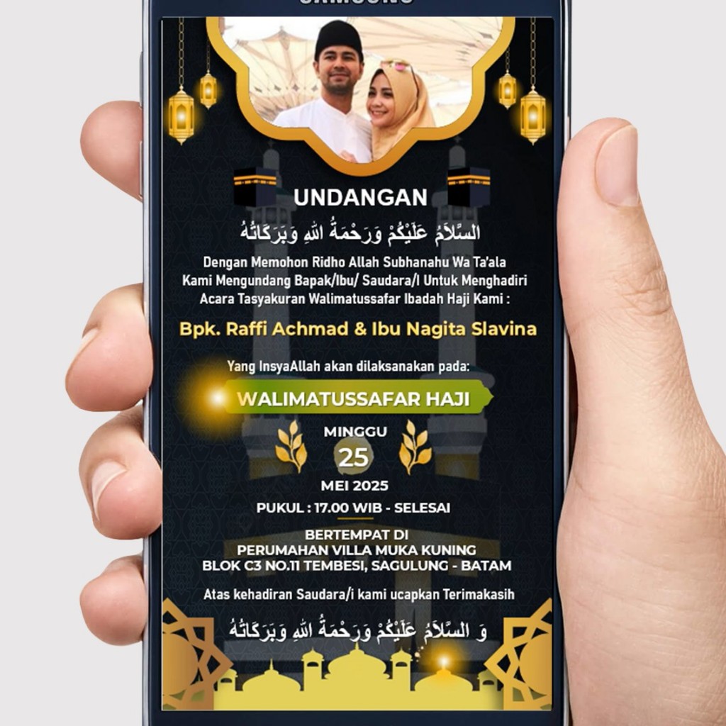 Undangan Haji | Umroh | Walimatus Safar - Gambar & Video (H-05)