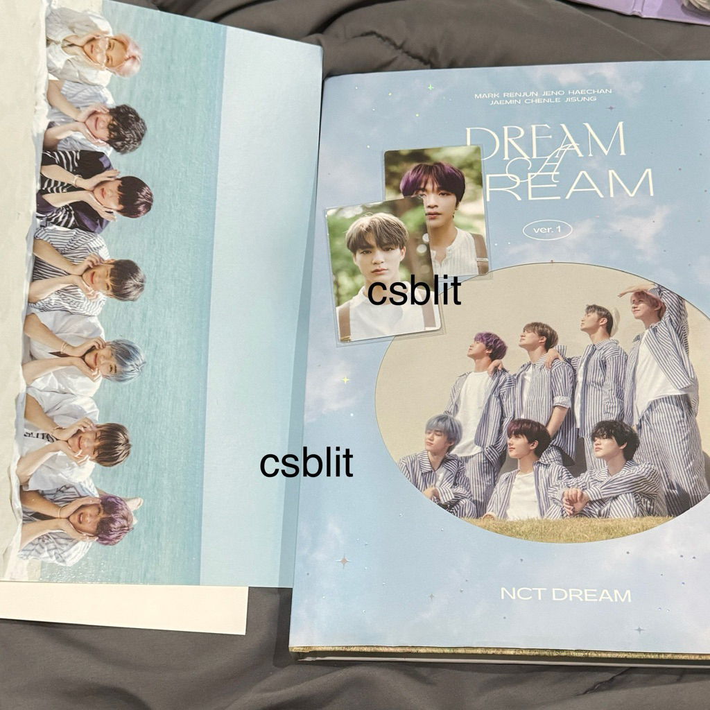 dream a dream photobook nct dream pc photocard mark haechan jeno renjun jaemin chenle jisung