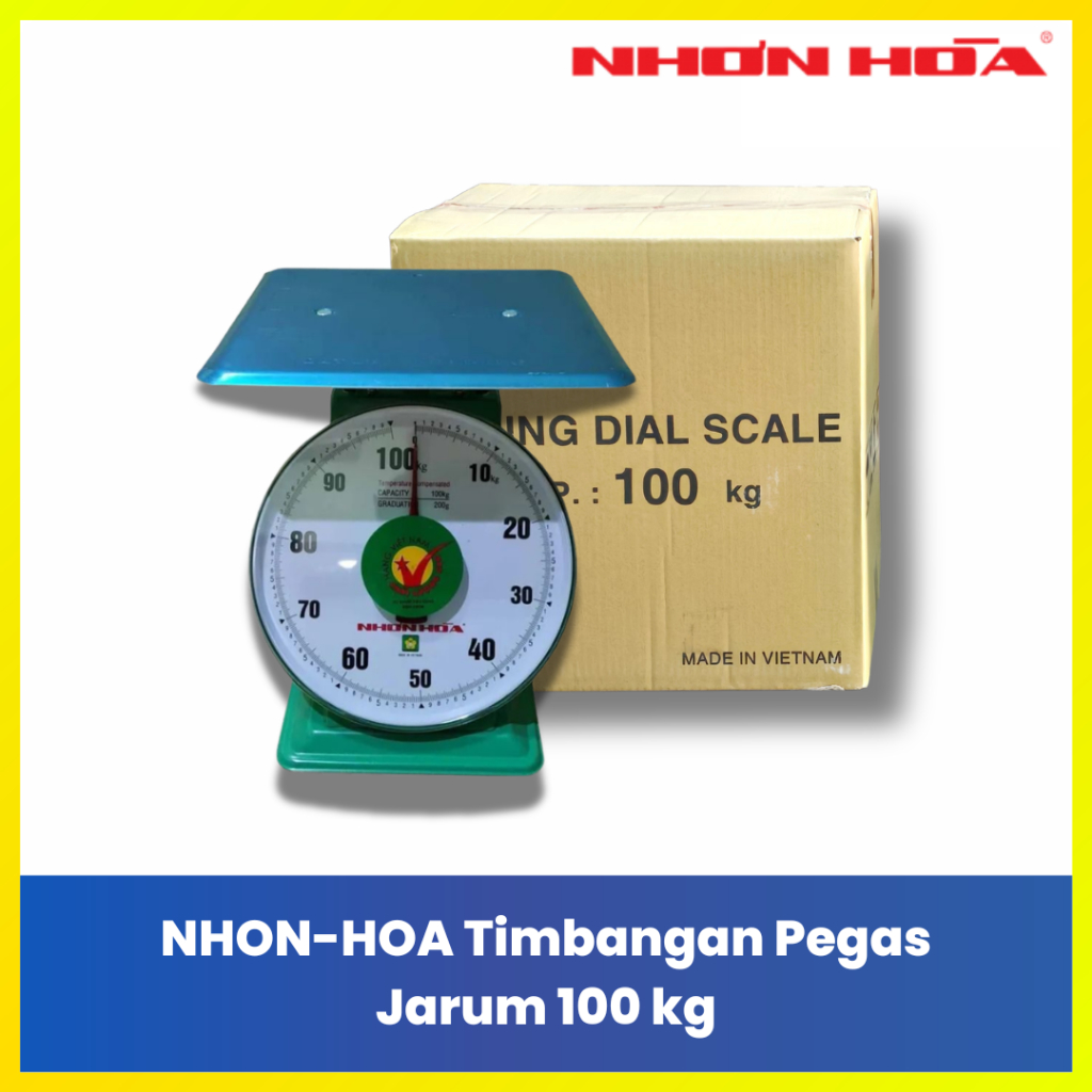 Nhon-hoa Timbangan Pegas Original Vietnam 20kg 30kg 60kg 100kg Timbangan Duduk Plat